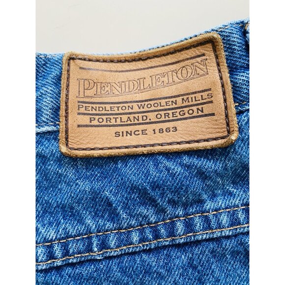 Vintage Pendleton Women's 16 100% Cotton Mom Jeans High Rise Made in Canada - Picture 5 of 11